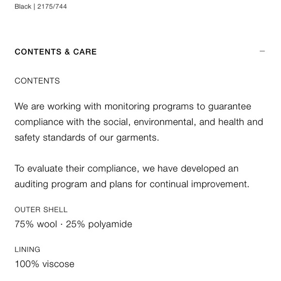 Zara Wool Menswear Style Coat Limited Edition Size XS - Picture 9 of 10